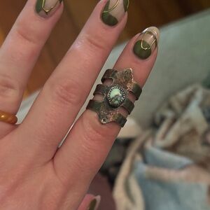 Turquoise Silver Statement Ring